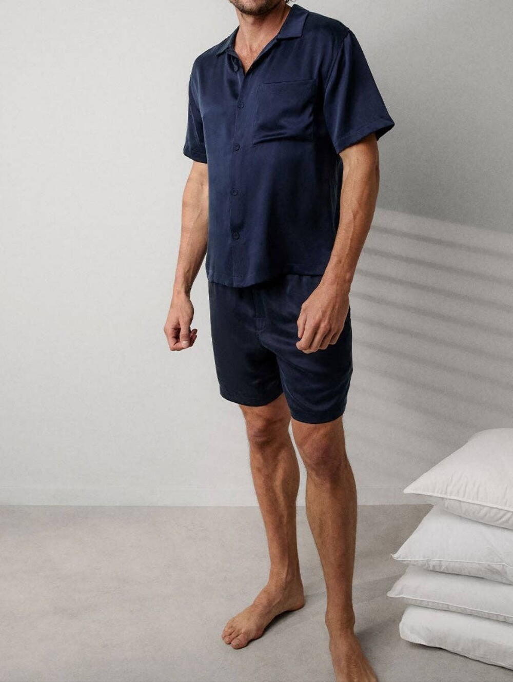 Lunya Men's Navy Relaxed Pajama Set